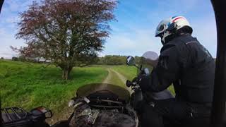 UCR near Lawkland. Pair of '23 Urals with dog sidecar monkeys. 360° video