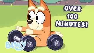 🔴LIVE: Active Bluey Adventures! 💨 😯 | 100+ MINUTES | Sporty Moments, and More! 💙 | Bluey