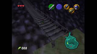 Peek Lake Hylia Lab item with Ledge Cancel (OoT Rando)