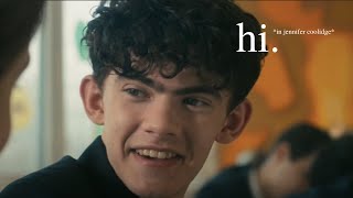heartstopper crack || whenever nick and charlie say hi except it's joe locke's jennifer coolidge hi