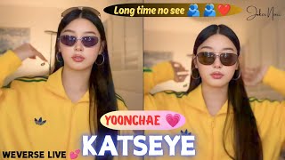 ✨(ALL SUB) KATSEYE YOONCHAE WEVERSE LIVE 🤗😍💗(01.31.26) long time no see 🫂🫂💗#weverselive #katseye