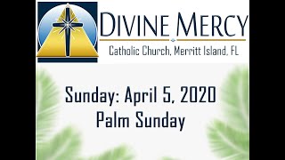 04 05 2020 Palm Sunday Mass