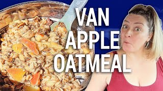 Cooking Apple Oatmeal in a Van with NINJA FOODIE // Travel Snacks