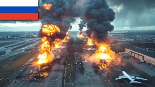 DISASTER FOR RUSSIAN ARMY! Ukrainian F-16 entire destroyed Russian Airfield in Crimea