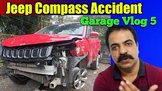 Garage Vlog 5. Jeep Compass Accident Repair. Airbag Came Out