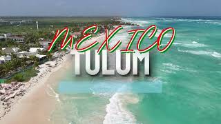 Tulum Beach Mexico 4K Drone Footage | Aerial View of Caribbean Paradise 🇲🇽