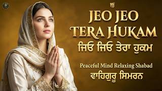 Jeo Jeo Tera Hukam I ਜਿਉ ਜਿਉ ਤੇਰਾ ਹੁਕਮੁ I Waheguru Simran I Gurbani I Satnam Waheguru I Shabad