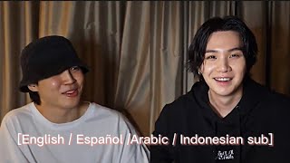 [Eng /Español /Arabic /Indo sub] BTS Suga (with Jimin) Weverse Full Live | BTS LIVES مترجم عربي