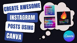 How to create Instagram Post using canva | create amazing graphics with canva 🔥