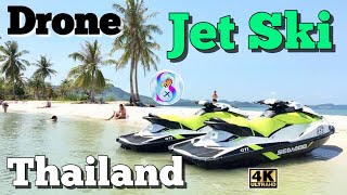 Thailand 🇹🇭 Phuket Drone view Jet Ski Riding Island 🏝️ Patong beach  2025 