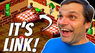 Where to find LINK sleeping in Super Mario RPG