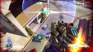 Overwatch PS4: Hollywood Soldier ult for the capture