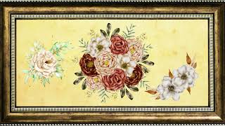 Floral Bouquet & Wreath Watercolor | Screensaver, TV Display, Wall Display 1Hr.