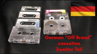 German "Off Brand" Cassettes 2 -  Magna / Universum / Megavox / Contona / Welt Funk / Dessauer