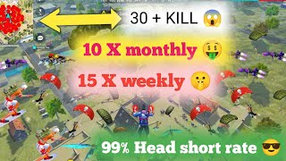 "Free Fire Real Gameplay 😍 | 99% Headshot 😱 + Diamond Giveaway 🤑"