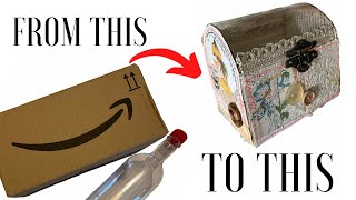 How to make a box with a transparent cover for your ephemera |Tutorial