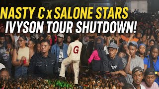 Sierra Leone Stars Isat, Mello Seven & More Shut Down Ivyson Tour | Nasty C Live in Freetown