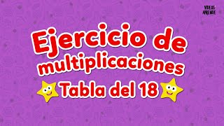 18 Times Table - Multiplication Exercise - Learn Videos