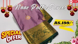 Premium Naar Pattu Sarees– Today Special Offer! #elampillai #offersarees #live #weddingsarees