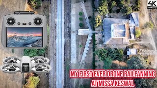 Unseen Drone View of Missa Keswal Station 🚂🔥 | My First Aerial Railway Cinematic Shots
