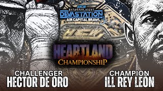 Rey León vs Hector de Oro for the HCW Heartland Championship | HCW Air Capital Brawl 3