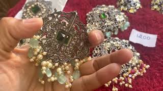 Victorian pendants with kundans for orders 📞 9705682637 , 7569826147