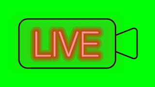 Neon Signage Live HQ / Greenscreen HD for Vlogs