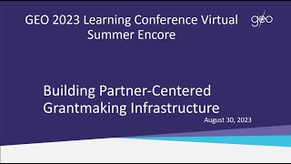 Aligning Purpose and Practice: Building Partner-Centered Grantmaking Infrastructure