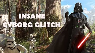 Star Wars Battlefront (PS4) CYBORG GLITCH - Vader + Stormtrooper MORPHED
