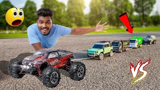 Pulling High Speed Rc Car Challenge.....😱 OMG! #mrsuncityvlog