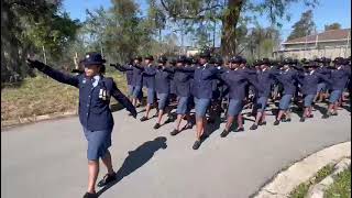 SAPS, look at the dressing, exquisite. The band lead the march, its drill at its best. 🇿🇦💯