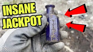 Unearthed 100 Year Old Finds at an OLD Dump Site 🔥 #vintage #archaeology #mudlarking