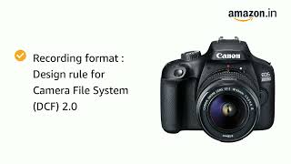 Canon EOS 3000D 18MP Digital SLR Camera (Black) with 18-55mm is II Lens, 16GB Card and Carry Case