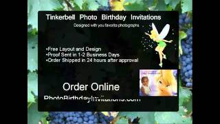 Photo Birthday Invitations Tinkerbell Invitation