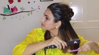(हिंदी) How to Straighten Your Hair With a Hair Straightener | Flat Iron like a pro | Vanity Shades