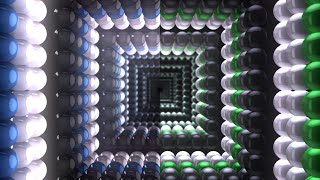 Neon Glow Sphere Tunnel Looping Background Visuals | 2K