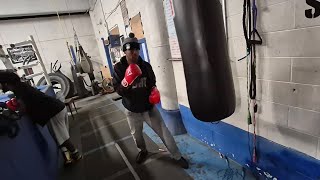 I did 2 rounds on the punching bag | Getting back in shape