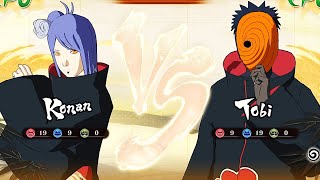 Konan vs Tobi anime fight gameplay | Naruto shippuden anime game