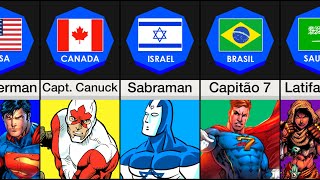 Superhero From Different Countries