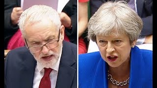'Typical Labour say one thing, do ANOTHER!' May's BRILLIANT come back to Corbyn