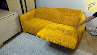 Full couch cover Restyle with Non-slip Italian made sofa covers from Mamma Mia Covers