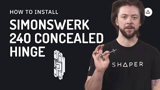 How to Install the Simonswerk 240 Concealed Hinge