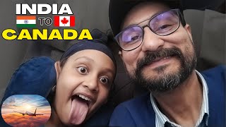 India 🇮🇳 to Canada 🇨🇦 - Full Journey 2024 | Emirates Flight via Dubai | Immigration Q&A & LOT More..