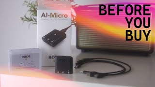 Rode AI-Micro | Can it be fixed with Updates? - Review / Test