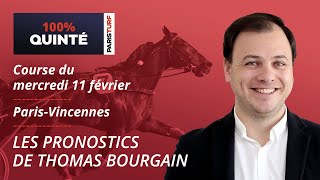 PMU Quinté Predictions - 100% Quinté for Wednesday, February 11th at Paris-Vincennes