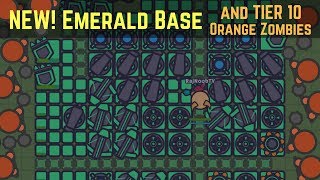 Zombs.io - New Update! Emerald Base and Orange Zombies (BEST TIER 8 BASE) - zombs.io noob gameplay