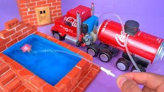 Haga un Increíble MINI CAMIÓN DE AGUA con latas