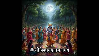 ॐ गोपिकामदनाय नमः |  1 Hour Loop | Krishna Mantra for Devotion & Love