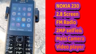 NoKia 230 || ALUMINIUM BACK cover || Bluetooth || memory card supported || FM radio // video player