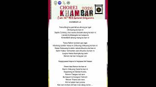 ||KHAMBAR LA||Lyrics||